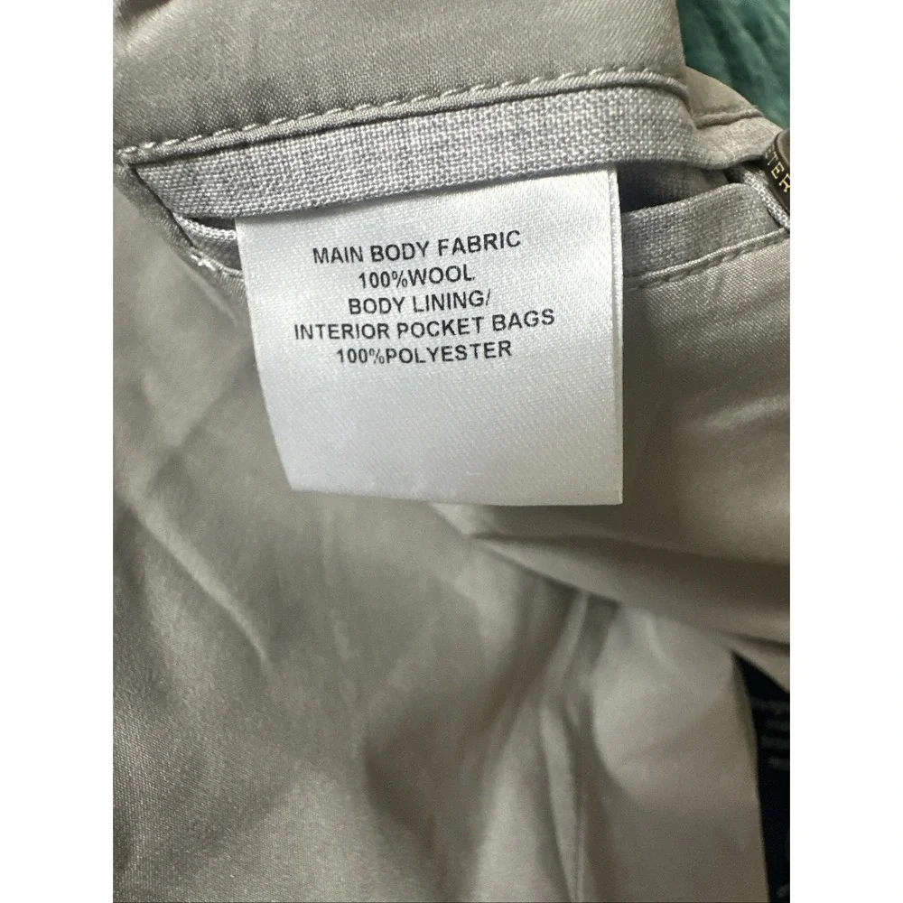 Peter Millar Size Large Crown Crafted Excursionist Lite Full Zip Vest Wool‎ Gray